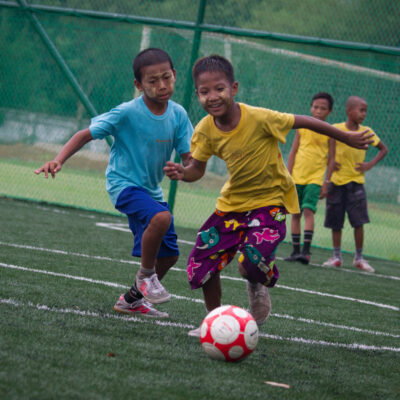 Soccer training for Street Kids in Myanmar